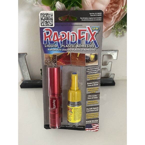 Rapid Fix UV Liquid Plastic Adhesive‎ With UV Lamp # 6121815 Auto New In Box - Picture 2 of 10